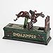 Bits and Pieces - Jumping Horse Cast-Iron Mechanical Bank - Novelty Personal Coin Bank for Horse Lovers and Collectors