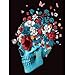 5D Diamond Painting, Staron Skull Butterfly Diamond Embroidery Painting Cross Stitch Kit 5D Diamond Painting Embroidery Set DIY Art Craft Wall Decor (Skull)
