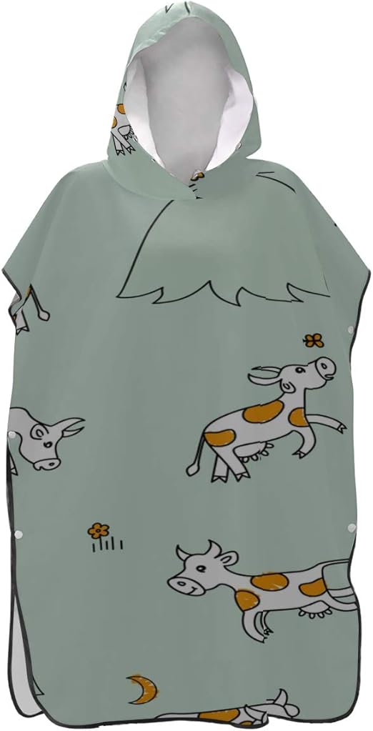 girls hooded poncho towel