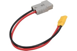 Anderson 50Amp 600V 10AWG Adapter Cable, 30cm Anderson to XT90 Power Connector for Solar Systems, Electric Vehicles, RC Model