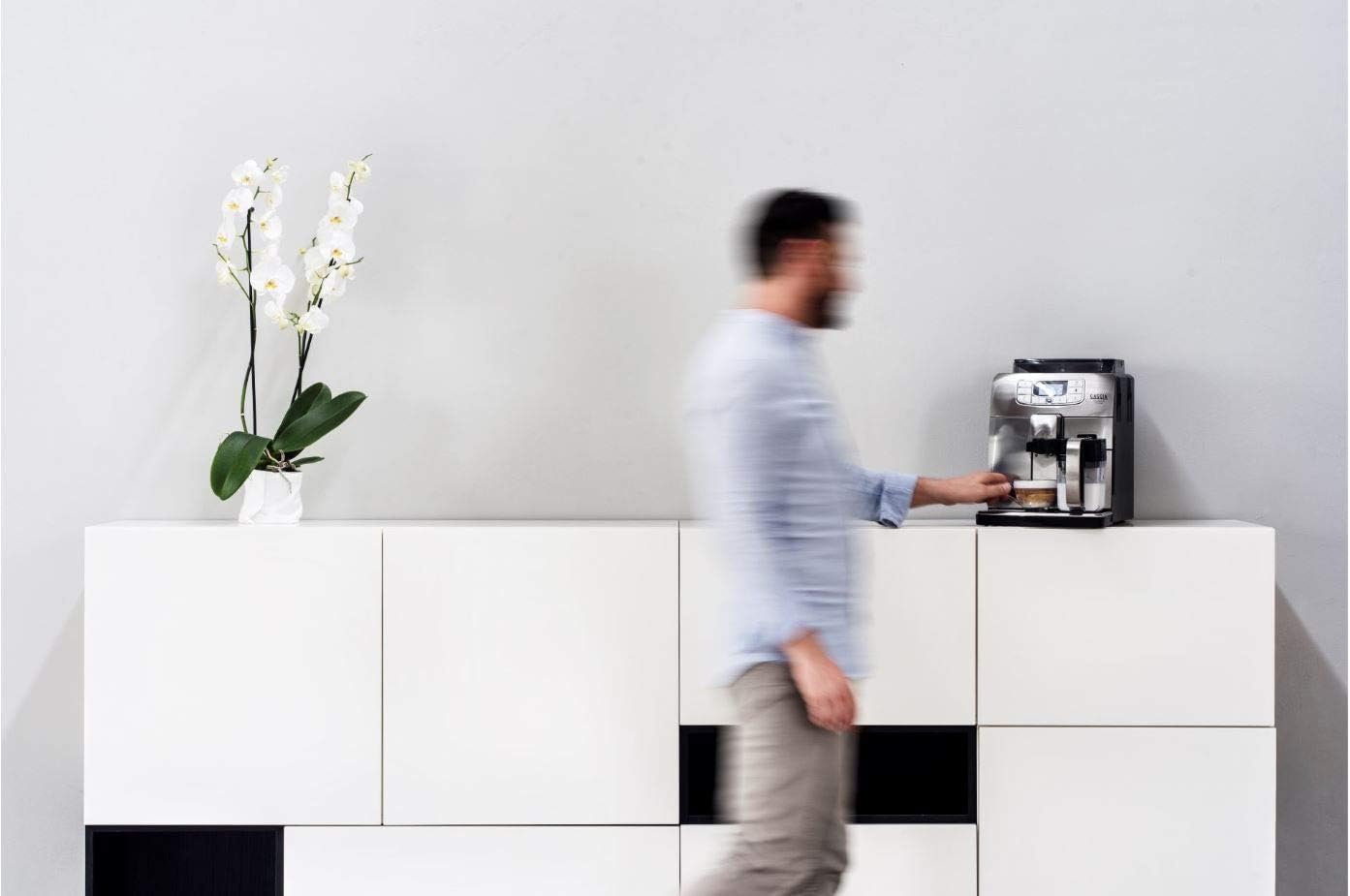 Gaggia Velasca Prestige Bean to Cup Coffee Machine, Automatic Cappuccino Maker - Silver, Rostfreier Edelstahl - Image 5