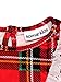 Komar Kids Girls Traditional Holiday Christmas Plaid Nightgown Pajamas (X-Small / 4-5, Girls Red)