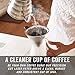 Bean Envy Pour Over Coffee Maker - 5 Cup Borosilicate Glass Carafe - Rust Resistant Stainless Steel Paperless Filter/Dripper - Includes Custom Silicone Sleeve