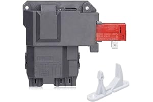 YMDPARTS 131763202 131763256 Washer Door Lock Switch with 1317633 131763310 Door Strike for Frigidaire Electrolux Kenmore Crosley GE Front Load Washer 1317632 131763200 131763255 131269400