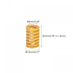 uxcell 3D Printer Die Spring, 12mm OD 20mm Long