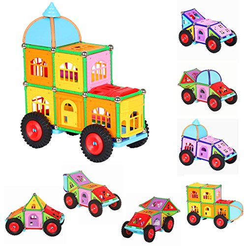 WITKA Building Sticks Toys with Car Accessories (130 Pieces