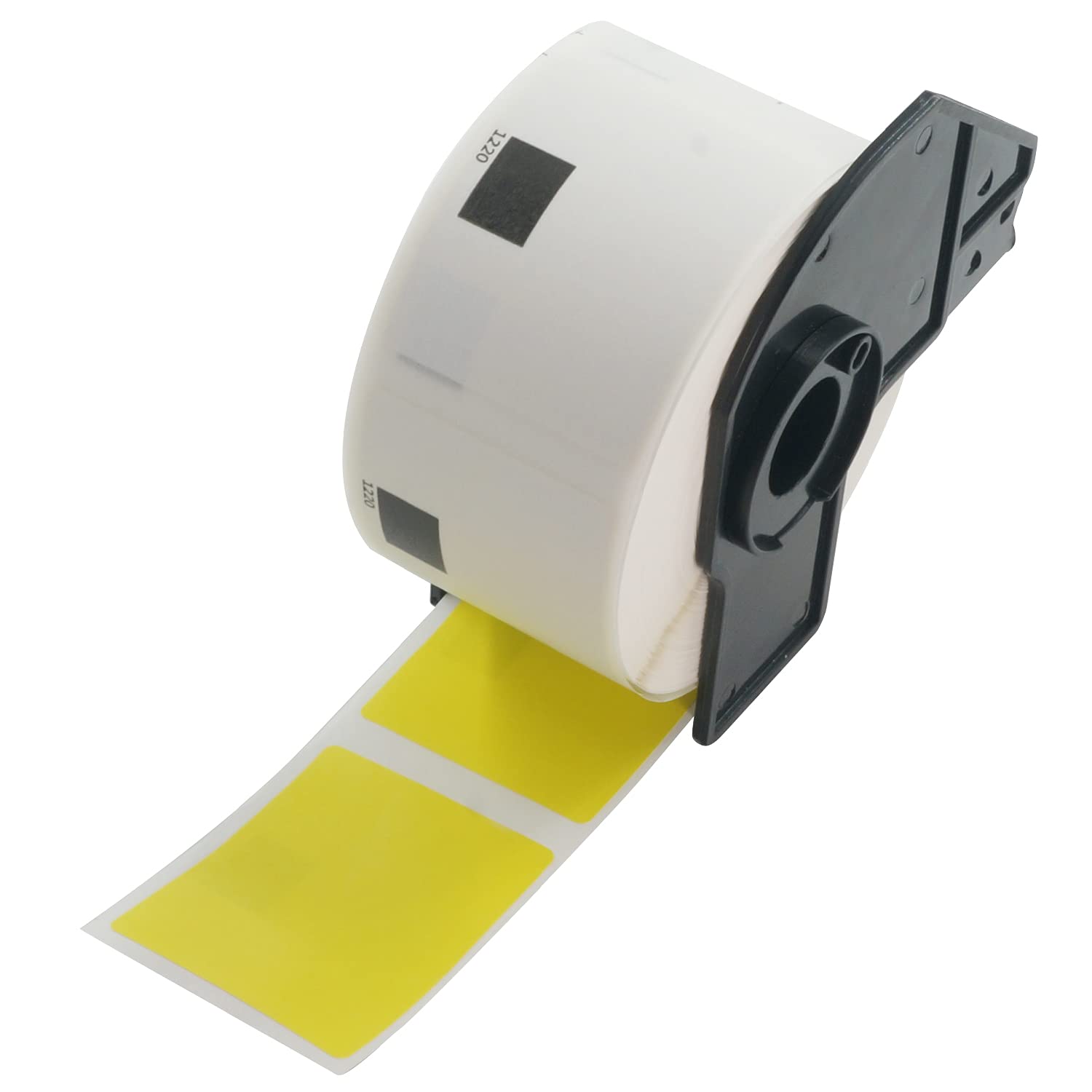 BETCKEY - 620 Yellow Labels Replacement for Brother DK-11220, 39mm x 48mm White Food Labels Compatible with Brother QL Label Printers
