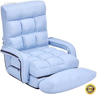 Amazon Com Colibrox Blue Folding Lazy Sofa Floor Chair