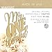NANASUKO 1st Birthday Cake Topper - mr Onederful - Double Sided Gold Glitter - Premium Quality Made in USA