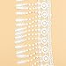 Yontree Floral Venise Lace Applique Bridal Wedding Applique White 3 yards