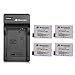 Powerextra 4 Pack Replacement Canon LP-E8 Battery Compatible with Canon Rebel T5i T4i T3i T2i DSLR Digital Camera with Charger for Canon LP-E8 Replacement of LC-E8E primary