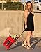dbest products Ultra Compact Cooler Smart Cart, Red Insulated Collapsible Rolling Tailgate BBQ Beach Summer