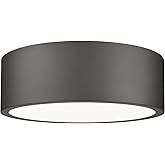 Z-Lite 1017F12-LED Coronado 13" Wide Flush Mount Drum Ceiling Fixture - Bronze
