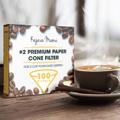 Kajava Mama V02 Premium Paper Cone Filter 100pc Set of Disposable