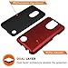 LG Harmony Case,LG K20 V Case,LG K20 Plus Case,LG V5 Case,LG K10 2017 Case,SENON Hybrid Dual Layer Shock-Absorption Protective Cover Shell Red