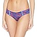 adidas Women's Superlite Thong Underwear (1-Pack), Whimsy Print Bright Cyan, LARGE