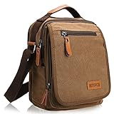 HOTOUCH Small Canvas Shoulder Messenger Bag
