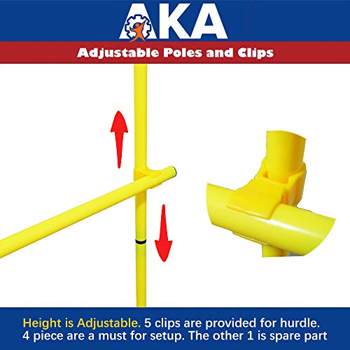 AKA- Hurdle for Jump Exercise | Soccer & Basketball Dribble Trainig Pole | Dog Agility Equipment - Thumbnail 6