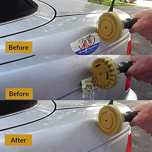 13 PC VONDERSO Car Decal Adhesive Removal Tool Set, 4 Inch Eraser Wheel