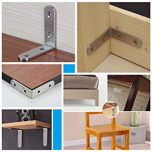 4 Corner+Bracket+Brackets+Stainless+Fastener