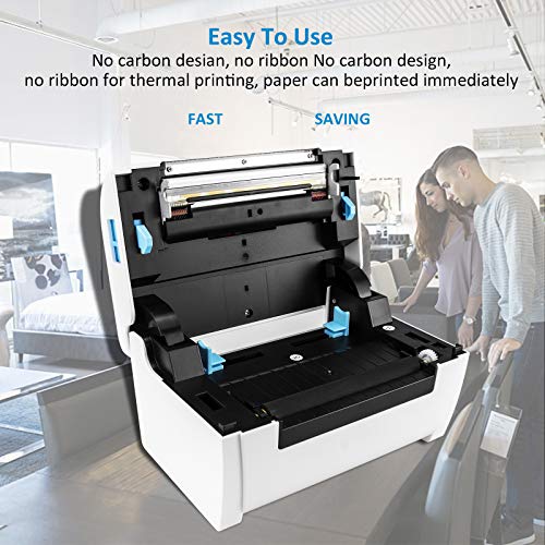 NETUM Shipping Label Printer, 160mm/s Direct High Speed Thermal USB Label Printer, 4X6 Shipping Label Maker, Support Windows Mac System, Compatible with Ebay,Amazon, FedEx,UPS,Shopify