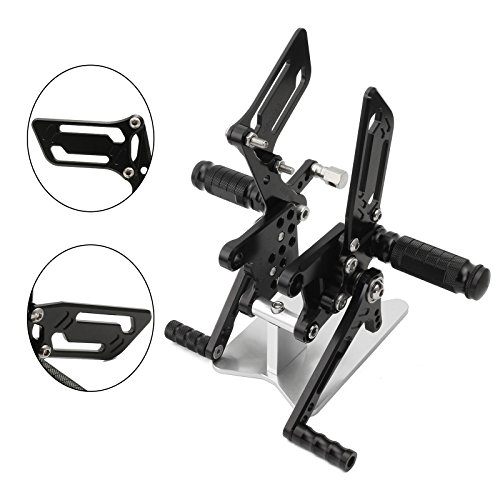 image for NEVERLAND Motorcycle CNC Adjustable Rearsets Footpegs Foot Pegs for Su