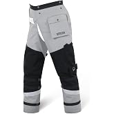 YARDMARIS 8 Layers Chainsaw Chaps, Heavy Duty Chain Saw Safety Equipment with Adjustable Belt and Gear Pocket, Classic D