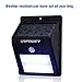 URPOWER Solar Lights 8 LED Wireless Waterproof Motion Sensor Outdoor Light for Patio, Deck, Yard, Garden with Motion Activated Auto On/Off (2-Pack)