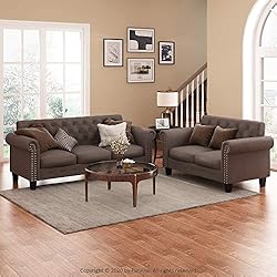 Furinno Bastia Vintage Modern Chesterfield Button