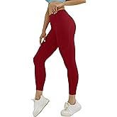 Match Womens High Waisted Active Yoga Pants with Pockets Tummy Control Workout Buttery Soft Leggings