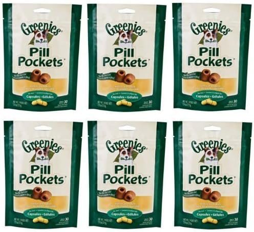 Greenies 6-Pack Pill Pockets for Dogs, 7.9-Ounce by Monster Pets (English Manual)