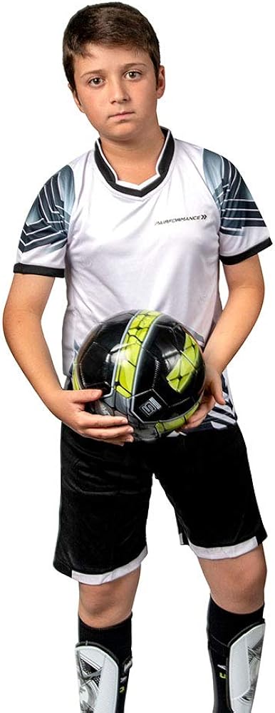 PAIRFORMANCE Boys' Soccer Jerseys Sports Team Training Uniform Age 4-12 Boys-Girls Youth Shirts and Shorts Set Indoor Soccer.: Clothing