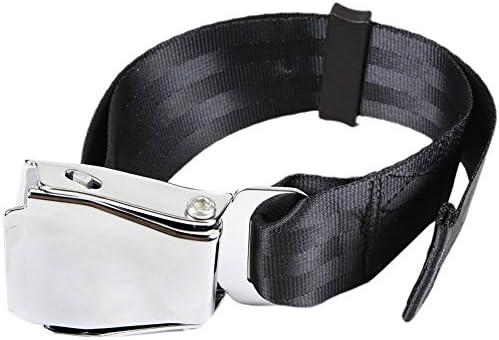 Wonderoto Airplane Safety Seat Belt Extender with Tough Buckle for Adult and Child, Black