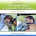 CPAP Pillow w/ Extra Case -Memory Foam Contour Design Reduces Face & Nasal Mask Pressure - 2 Head & Neck Rests For Max Comfort - CPAP, BiPAP & APAP Users - For Stomach, Back, And Side Sleepers