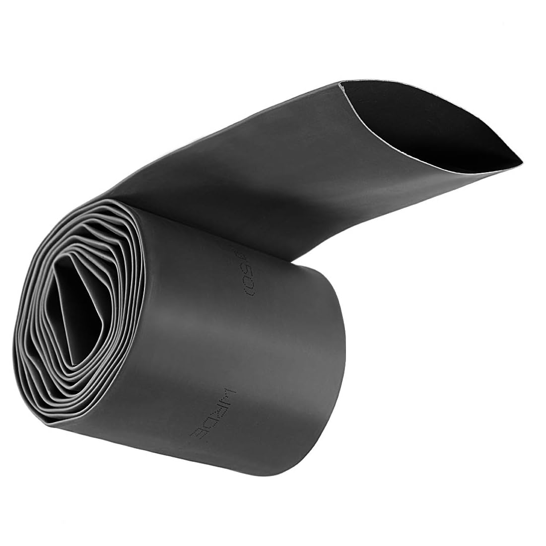 Unifizz Heat Shrink Tubing 50mm Dia 80mm Flat Width 2:1 Ratio Shrinkable Tube Cable Sleeve 2m - Black