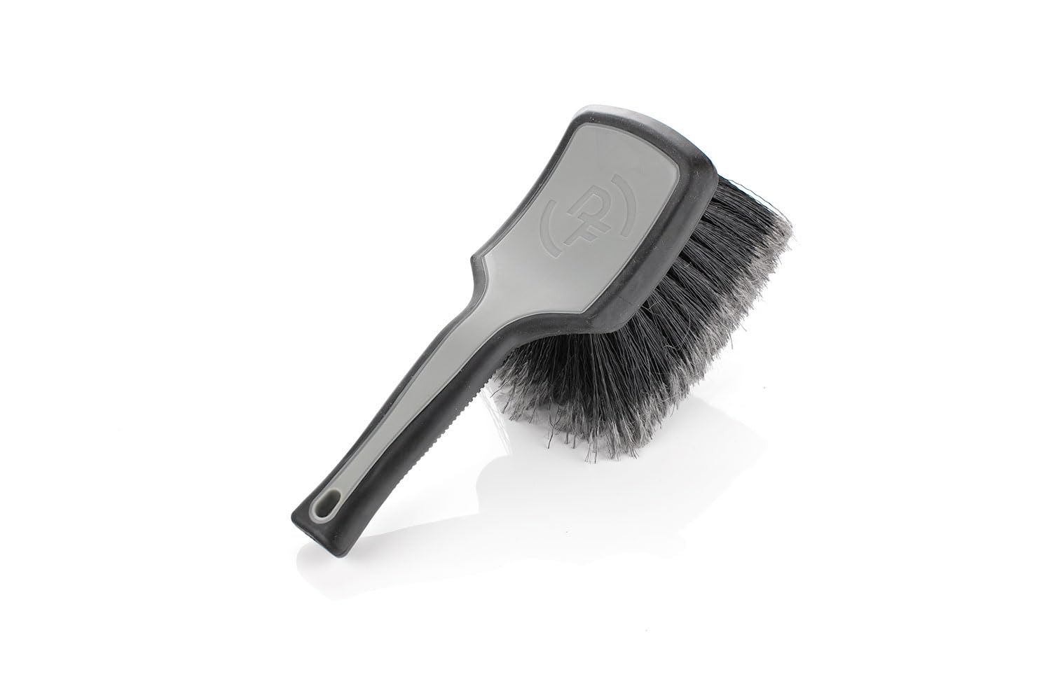 Photo 1 of Detail Factory - ProGrip Wheel Face Brush - Ergonomic ProGrip Handle - Premium Wheel Cleaner Brush - Soft Flagged-Tip Bristles - Grey & Black