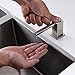Fonveth Soap Dispenser, Contemporary Design Kitchen Sink Countertop Soap Dispenser, Built in Hand Soap Dispenser Pump Brushed Nickel