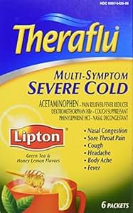 Amazon.com: Theraflu Multi-Symptom Severe Cold Packets ...