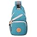 Eshow Women’s Sling Backpack Shoulder Bag Sling Bag Crossbody Bag for Outdoor Cycling Biking Short Traveling Casual Canvas Blue