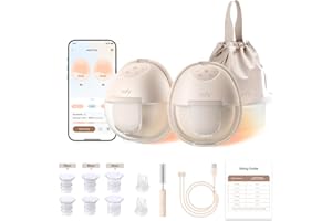 eufy Security Breast Pump Series S1, Hands-Free Electric Breast Pump with Heating Tech, App Control, Personalized Smart Rhyth