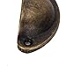 NUOLUX 4pcs Vintage Decorative Door Drawer Pull Handle Iron Semicircle Knobs (Bronze)