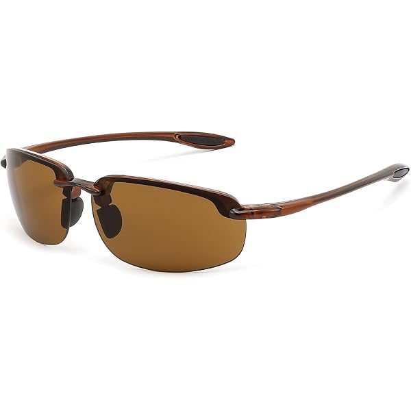 TR90 Rimless Sports Sunglasses for Running Fishing Driving Unisex JIM HALO Sport Sunglasses for Men Women TR90 Rimless Frame  main image 4