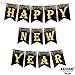 KatchOn Glitter Happy New Year Banner - Large 10 Feet, No DIY | New Years Banner, NYE Decorations 2025