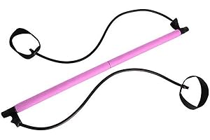 Stretched Fusion Pilates Bar Detachable Multifunctional Pilates Bar with Resistance Bands for Women Home Kit with Resistance 