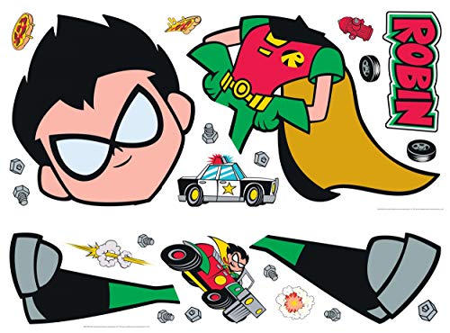 RoomMates RMK3821GM Teen Titans Go Robin Peel and Stick Wall Decals