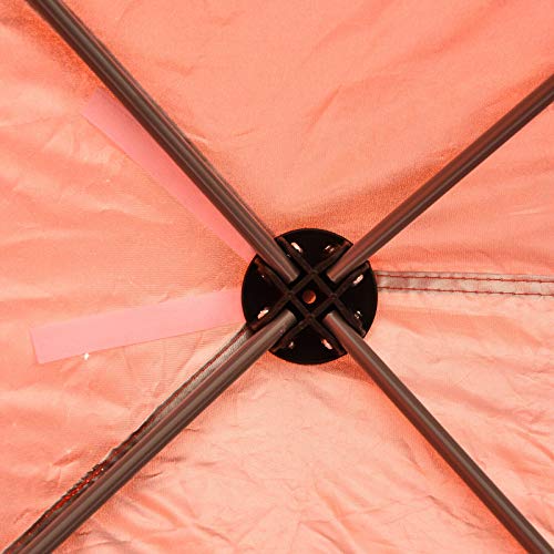 FDInspiration Red 10x20 FT Pop Party Wedding Tent Gazebo Canopy Temporary Shade Awning Shelter w/Removable Sidewalls with Ebook