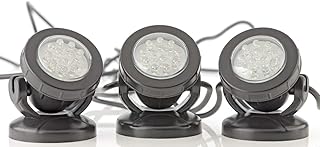 Pontec 57520 Unterwasserbeleuchtung PondoStar LED 3-er set | LED-Spotset | Beleuchtung | Unterwasserscheinwerfer | Teichbeleuchtung