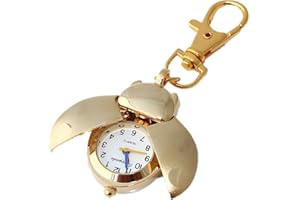 JSHE Fashion Women's Men's Ladybug Vintage Quartz Animal Keychain Pendant Gift Watch