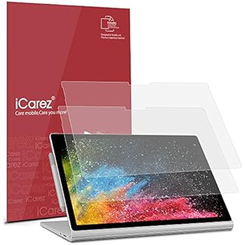iCarez [Anti-Glare Matte Screen Protector for Microsoft Surface Book 2 (2017) 13.5-Inch Easy to Install [Reduce Fingerprint Paper-Like Feeling]