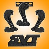 1994-2004 Mustang SVT Cobra Two-Tone Black Snake Fender, Grille & Trunk Emblems
